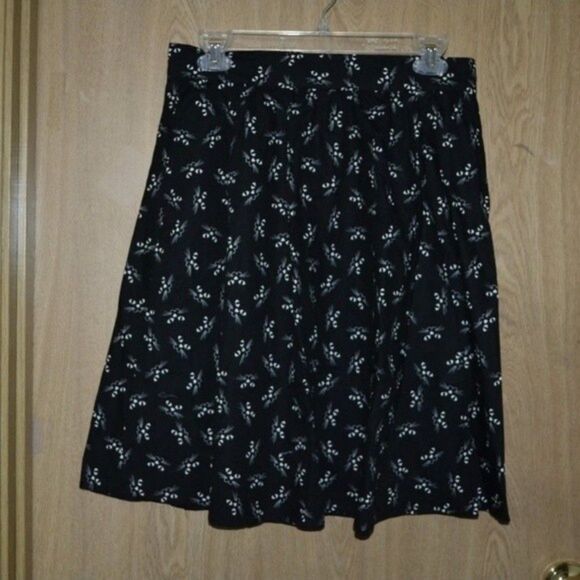 NWT Retrolicious GLOW In The Dark Cat Print Cotton Witchy Spooky Black Skirt - Picture 1 of 8
